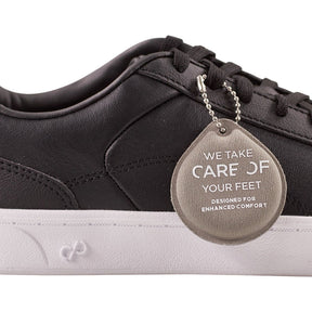 Care Of by Puma Black Court L Trainers