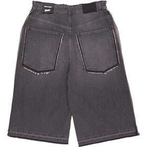Pull & Bear Grey Super Baggy Denim Shorts