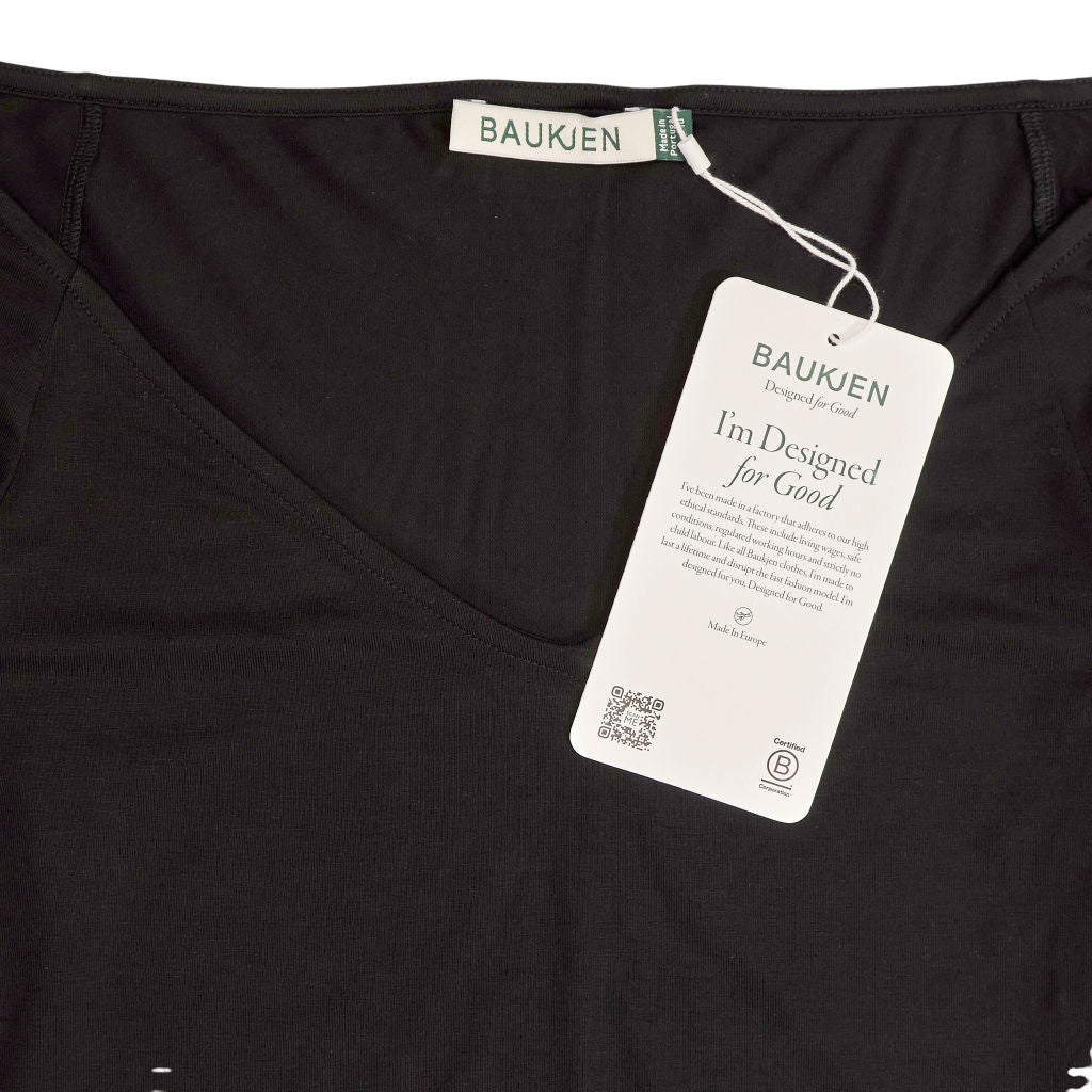 Baukjen Black Luzia V-Neck Top