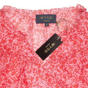 WYSE Pink Floral Blouse
