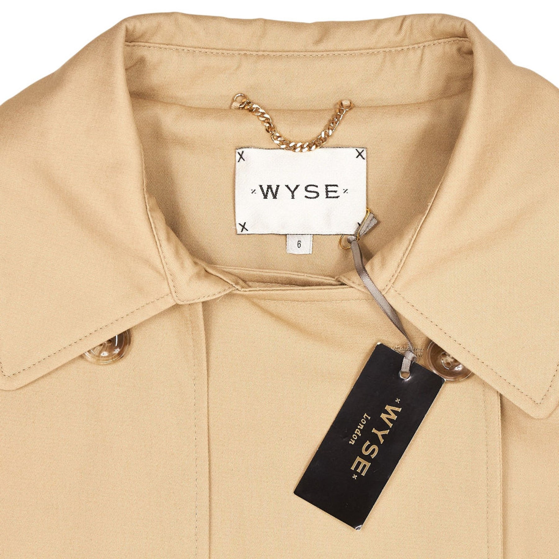 Wyse Beige Trinny Trench Coat
