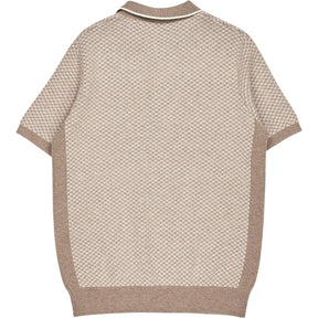 Lyle & Scott Beige Cashmere Blend Polo Shirt