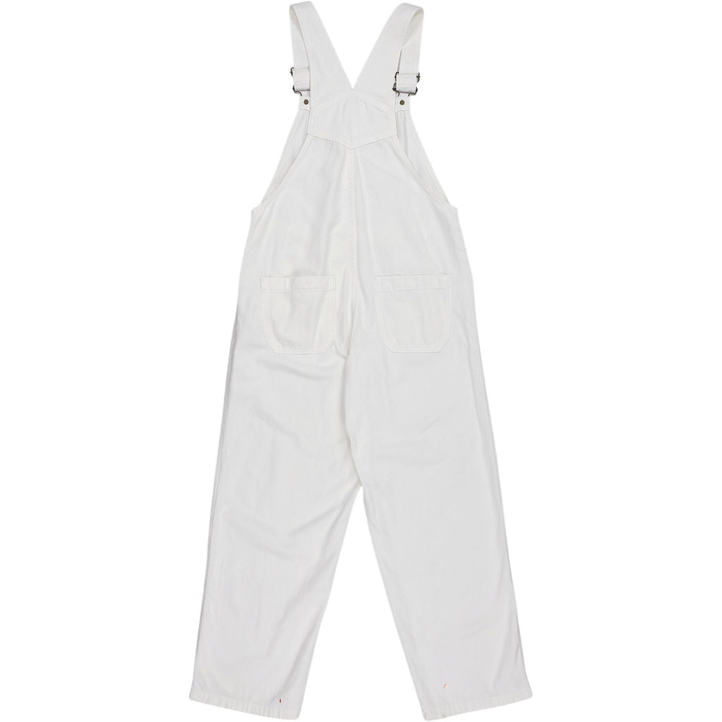 Hush White Cotton Dungarees