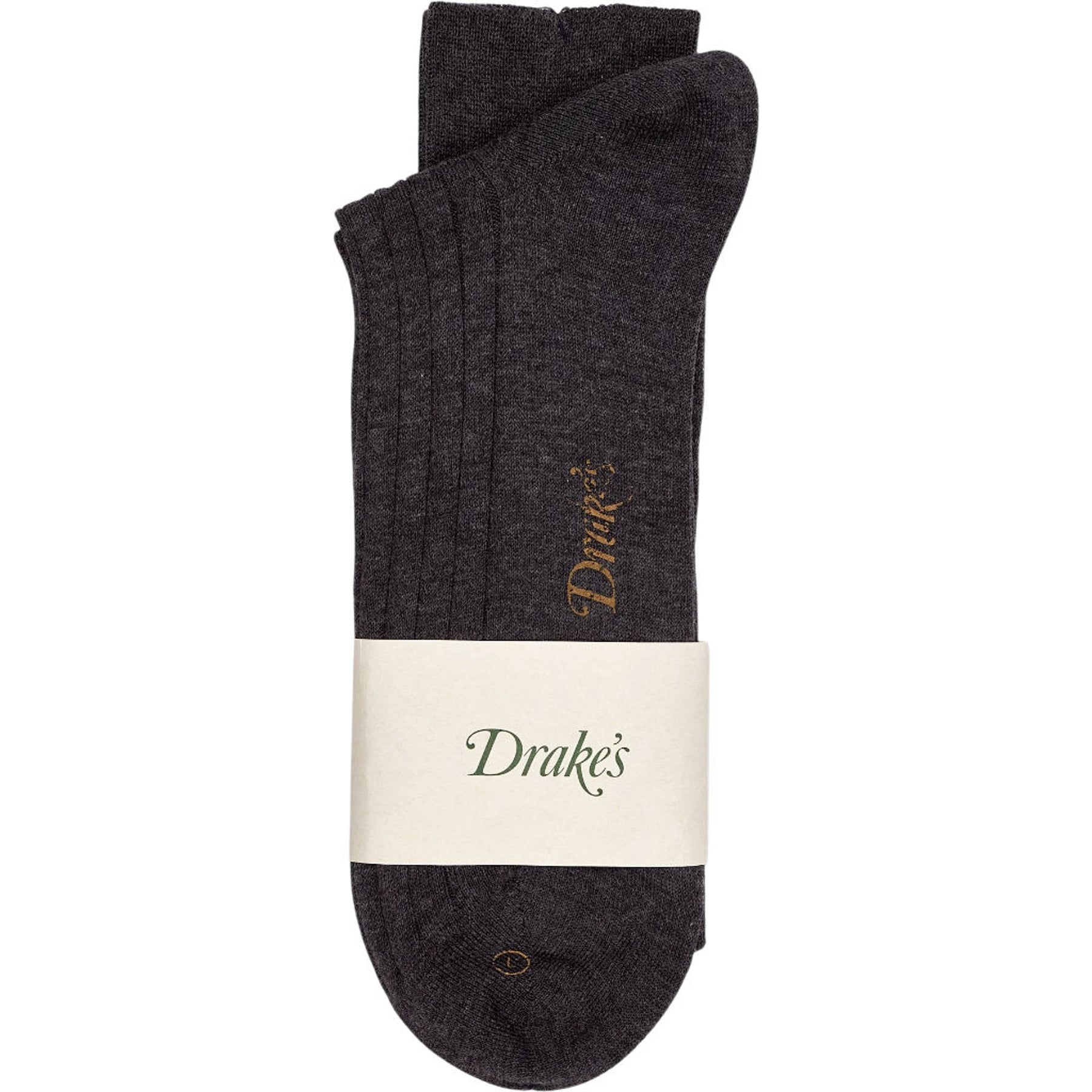 Drake's Charcoal Cotton Socks