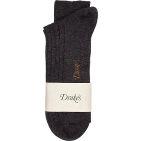 Drake's Charcoal Cotton Socks
