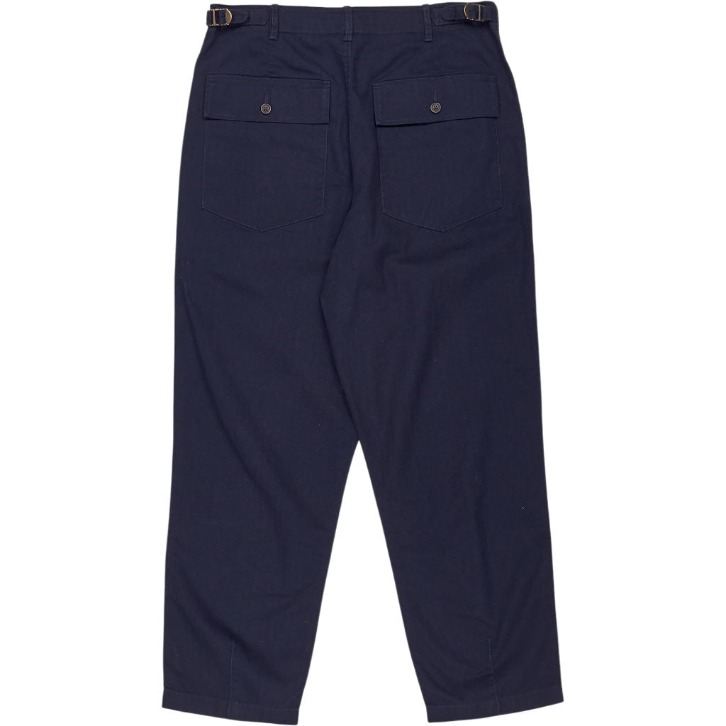 Universal Works Navy Peacenik Herringbone Trousers