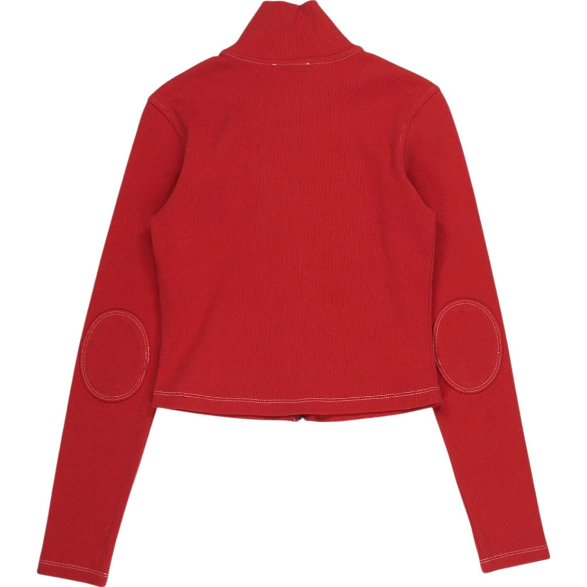 Basic Pleasure Principle Red Zip-Up High Neck Jacket