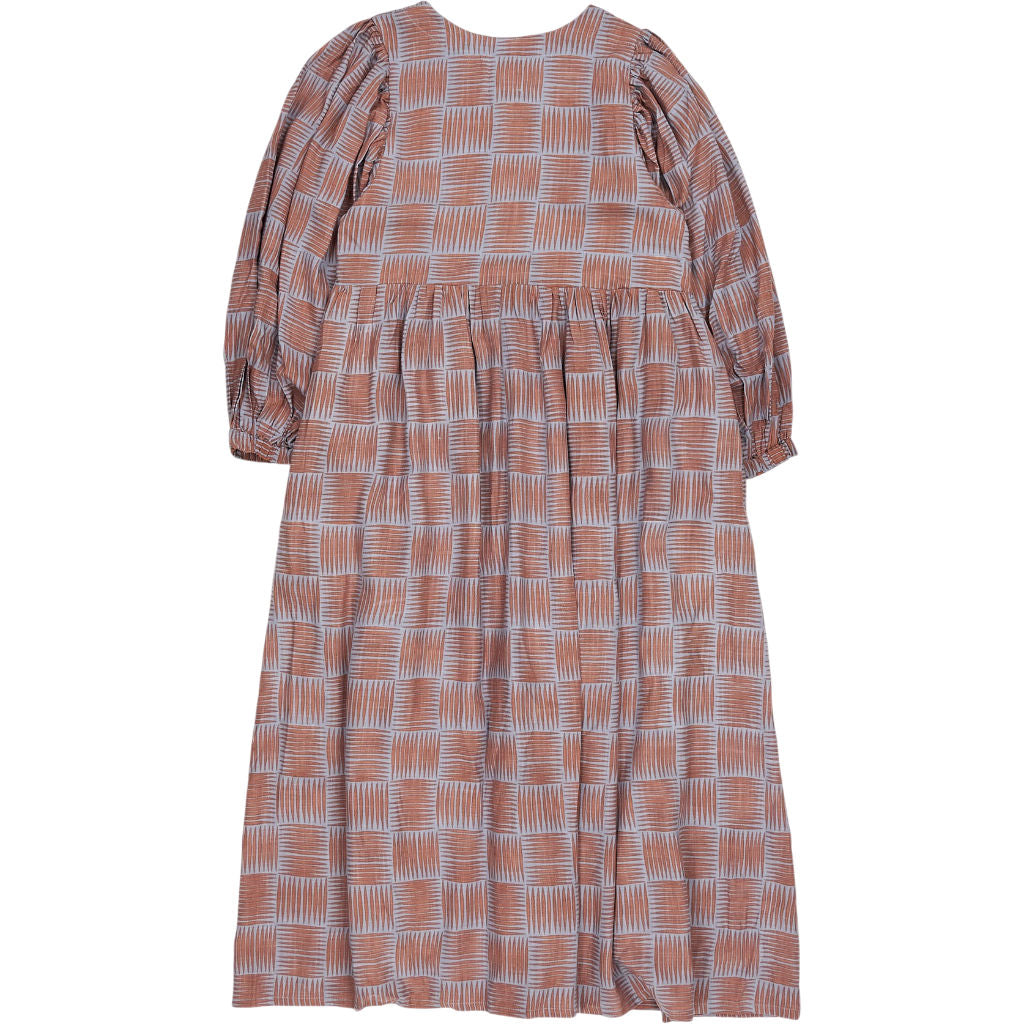 Bonte Cinnamon Blue Red Brown Seline Dress