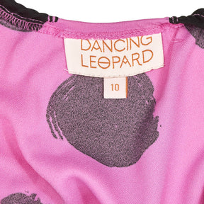 Dancing Leopard Pink Polka Dot Dress