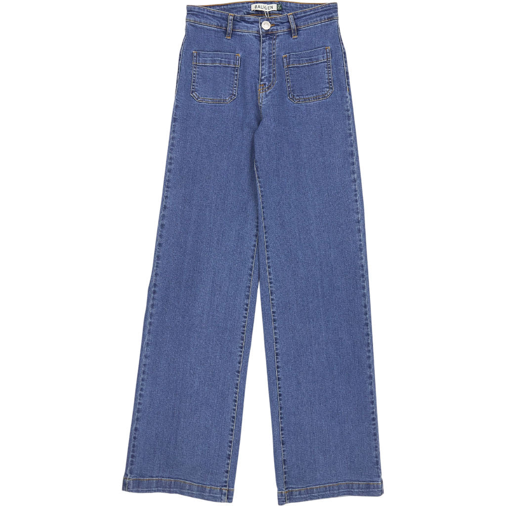 Baukjen Washed Indigo Blue Organic Cotton Lou Jeans