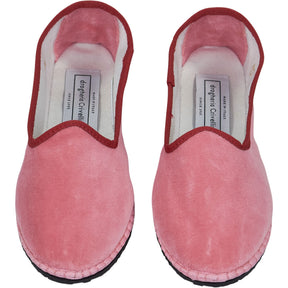 Drogheria Crivellini Pink Velvet Slippers