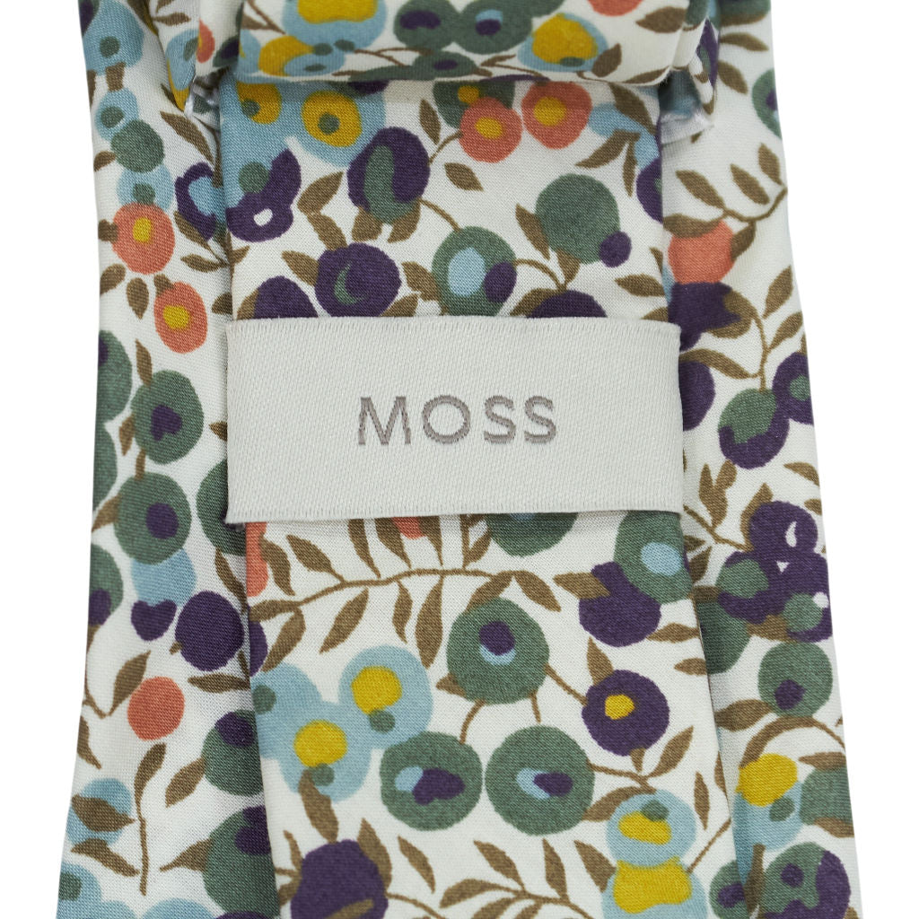 Moss x Liberty Fabric Multicolour Floral Cotton Tie Bundle  x 3