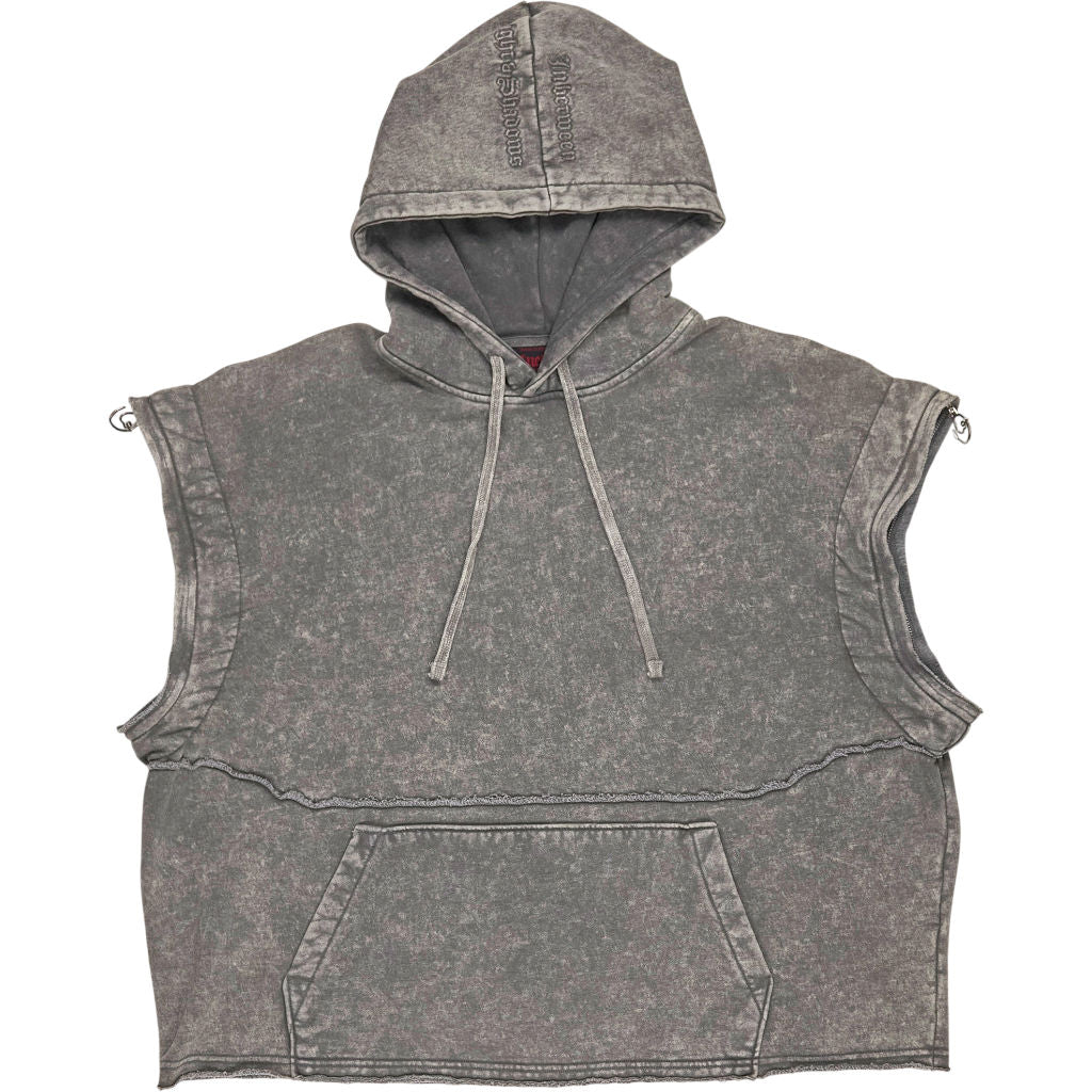 Pull & Bear Lueder Grey Acid Wash Hoodie