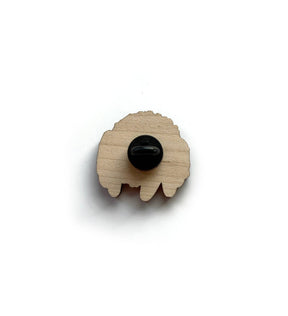 Jumping Spider Wooden Pin