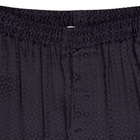 Qasimi Blue Viscose Jacquard Elasticated Trousers XL