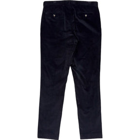 Moss Black Slim Fit Corduroy Trousers