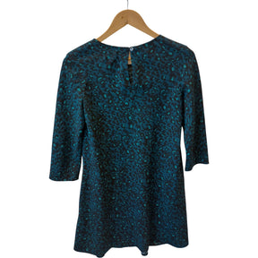 Hush Blue Leopard Print Mini Dress