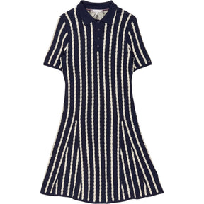 Tommy Hilfiger Navy Stripe Polo Dress