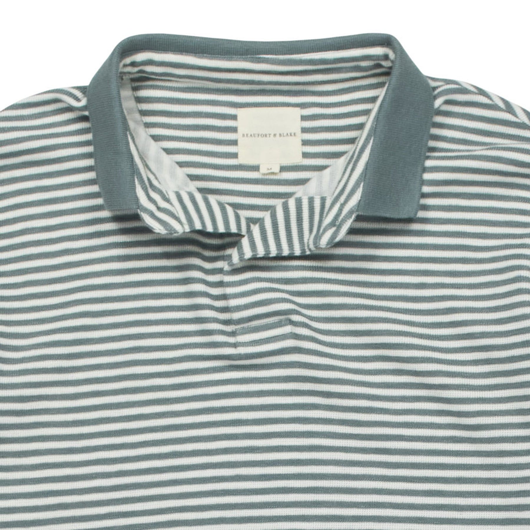 Beaufort & Blake Green Striped Polo Shirt