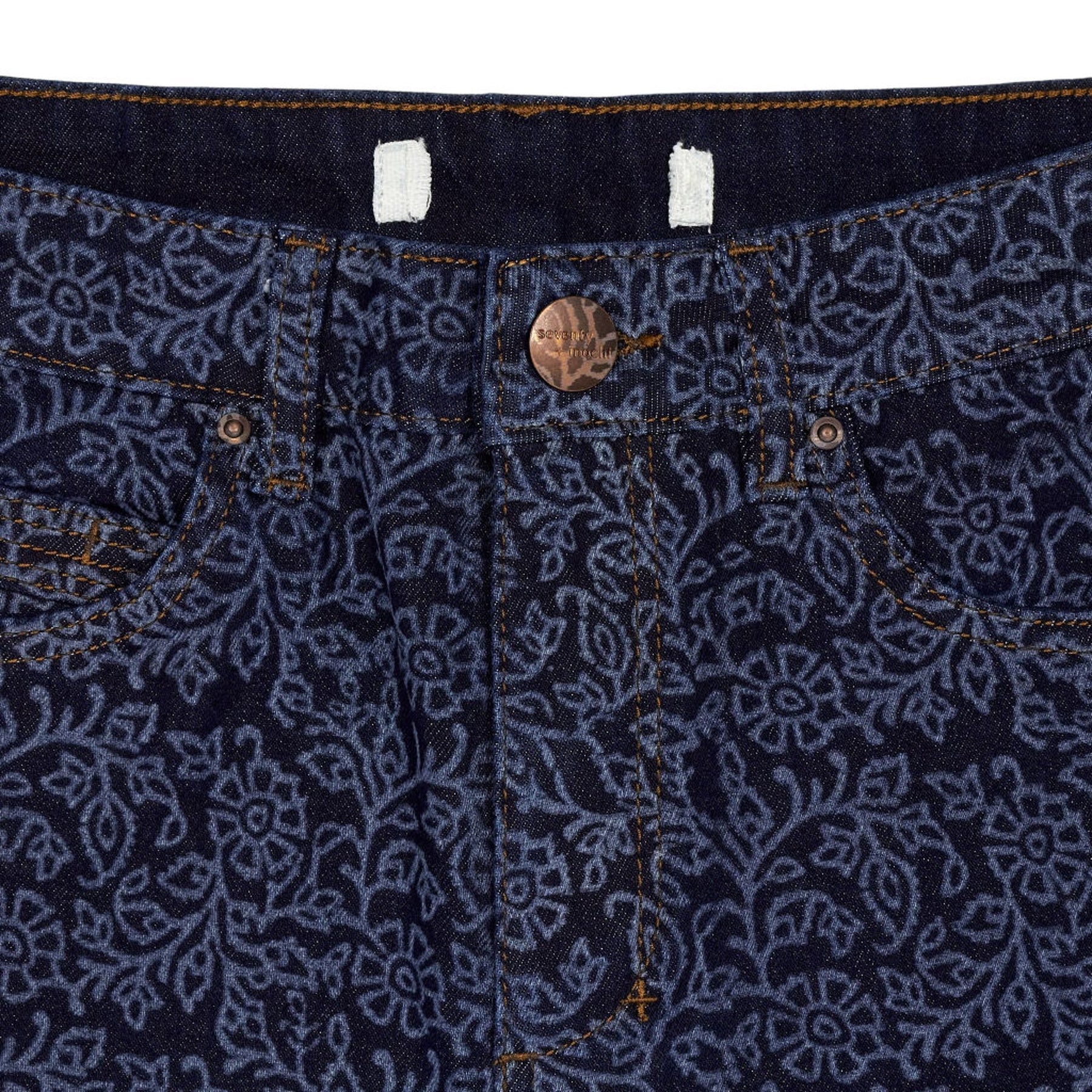 seventy + mochi Blue Cali Retro Flare Jeans