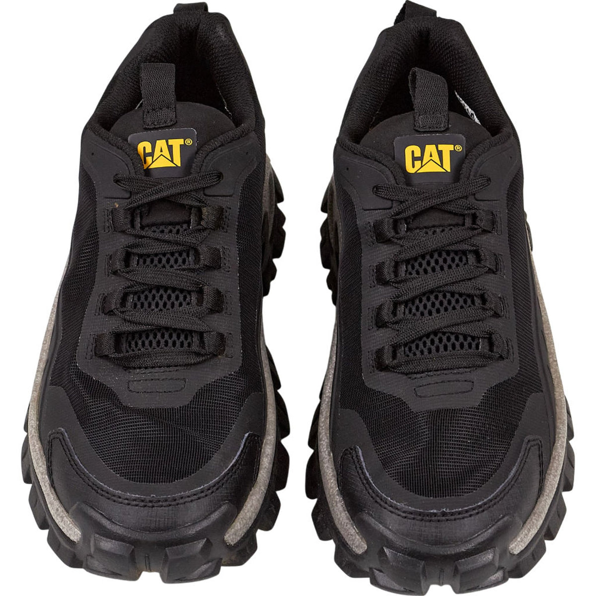 CAT Black Intruder Lite Mesh Trainers UK 8