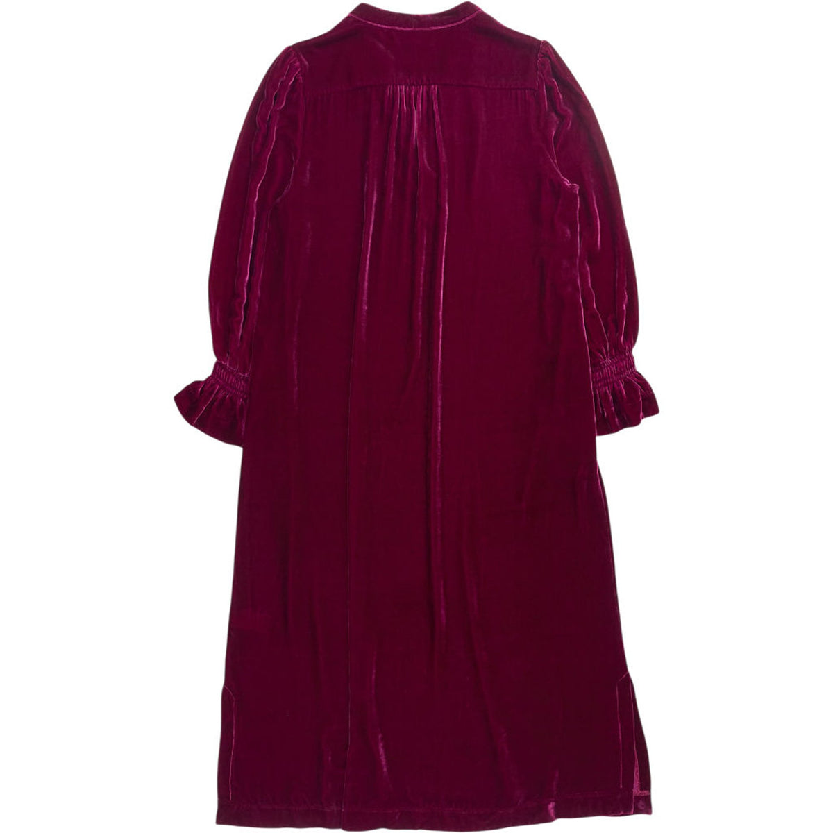 NRBY Purple Velvet Midi Dress