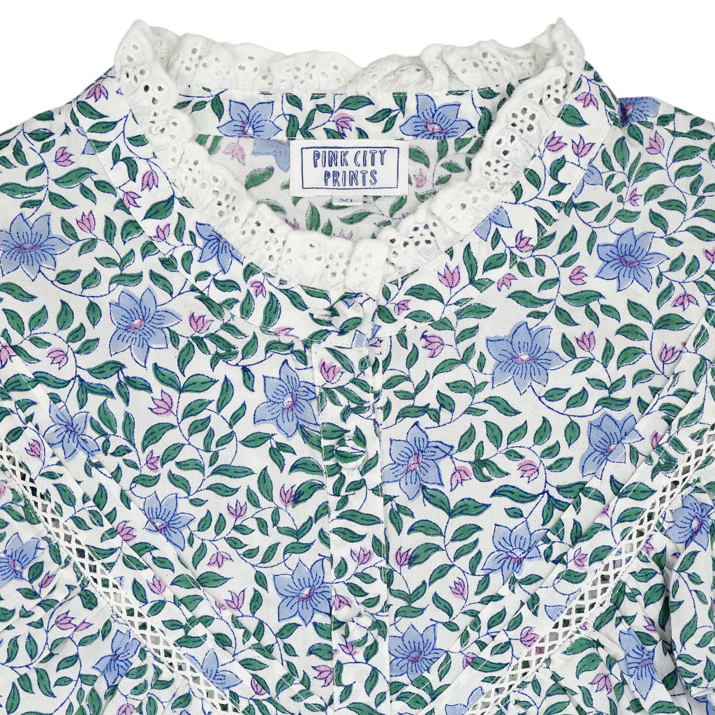 Pink City Prints Floral Cotton Blouse