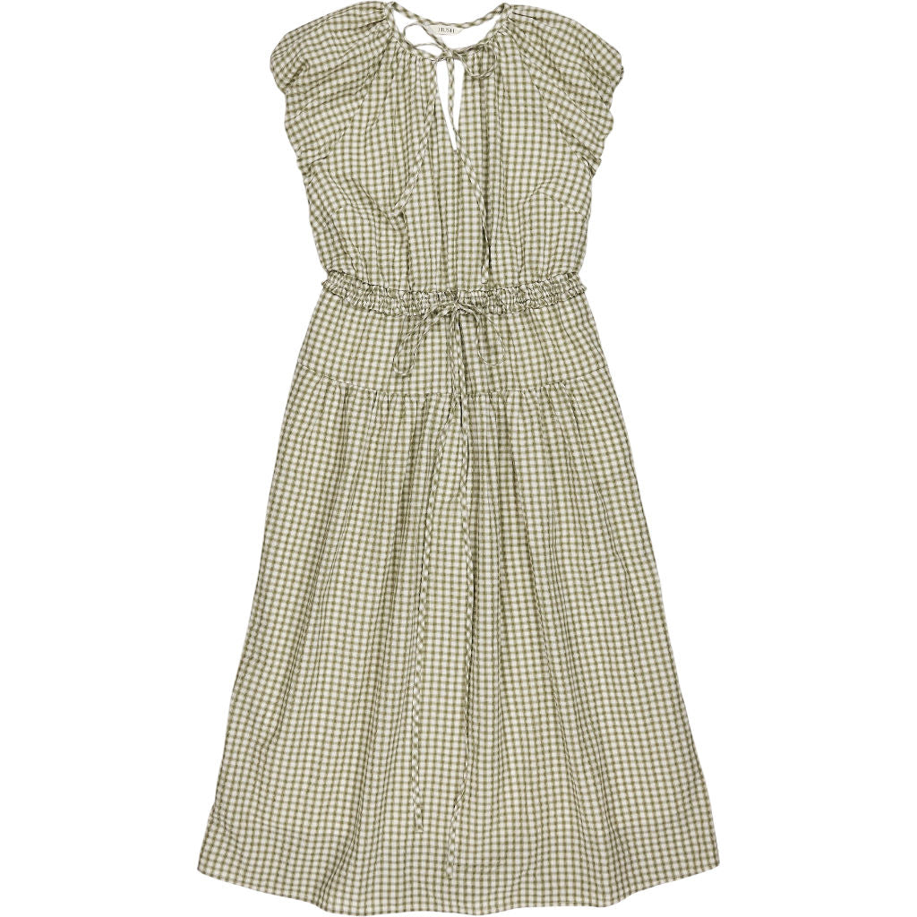 Hush Green Check Midi Dress