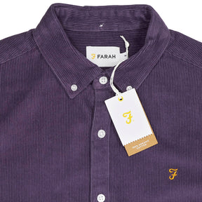 Farah Purple Maverick Corduroy Shirt
