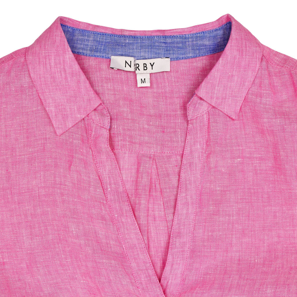 NRBY Pink Linen Top