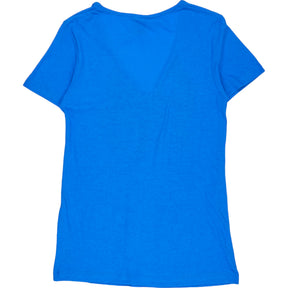 Stussy Blue V-Neck T-Shirt