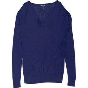 Baukjen Navy Merino V-Neck Jumper