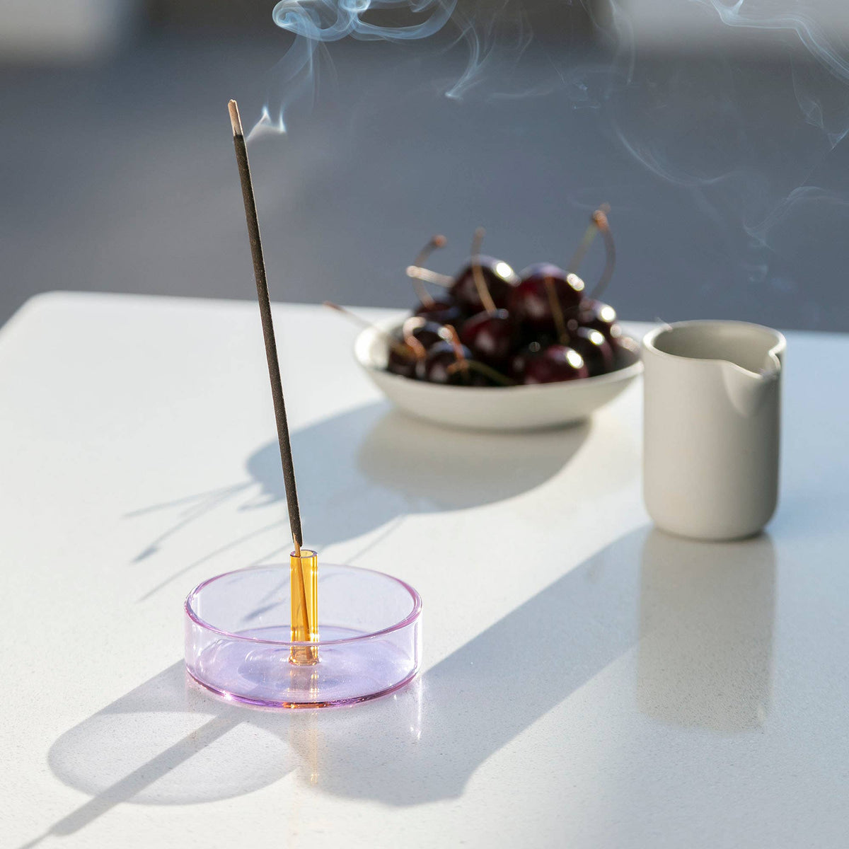 Duo Tone Glass Incense Holder - 2 designs