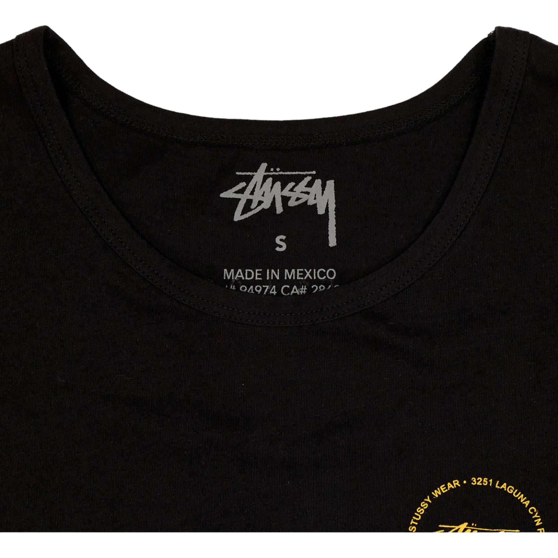 Stussy Black Baby Crop T-Shirt