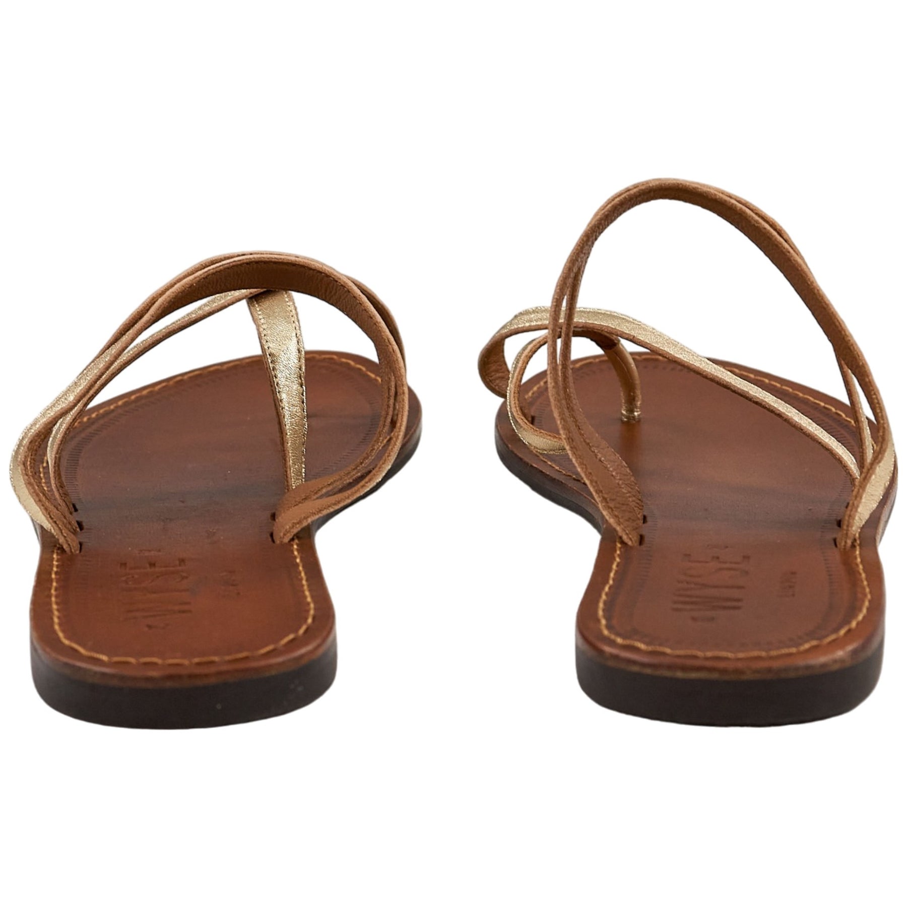 Wyse Platina Gold Flats Sandals