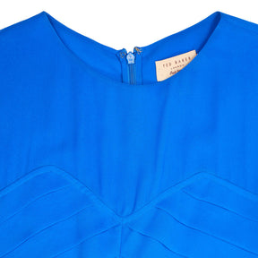 Ted Baker Blue Pleated Playsuit