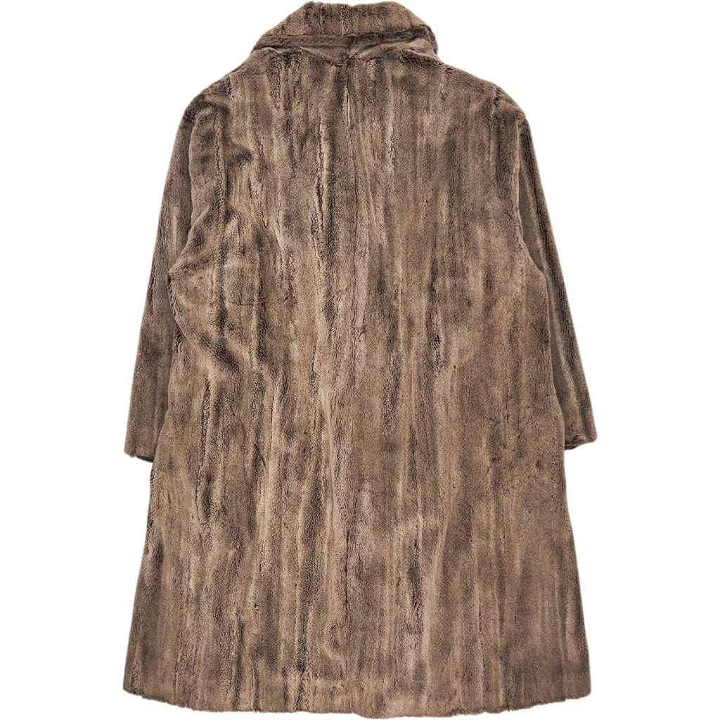 Jane Norris Brown Faux Fur Coat