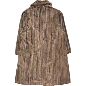 Jane Norris Brown Faux Fur Coat