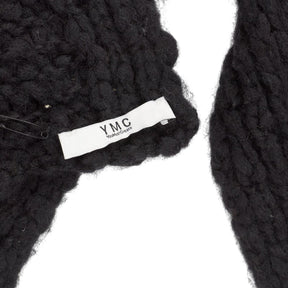 YMC Black Knit Scarf