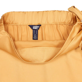 Lands' End Mustard Bow Pencil Skirt