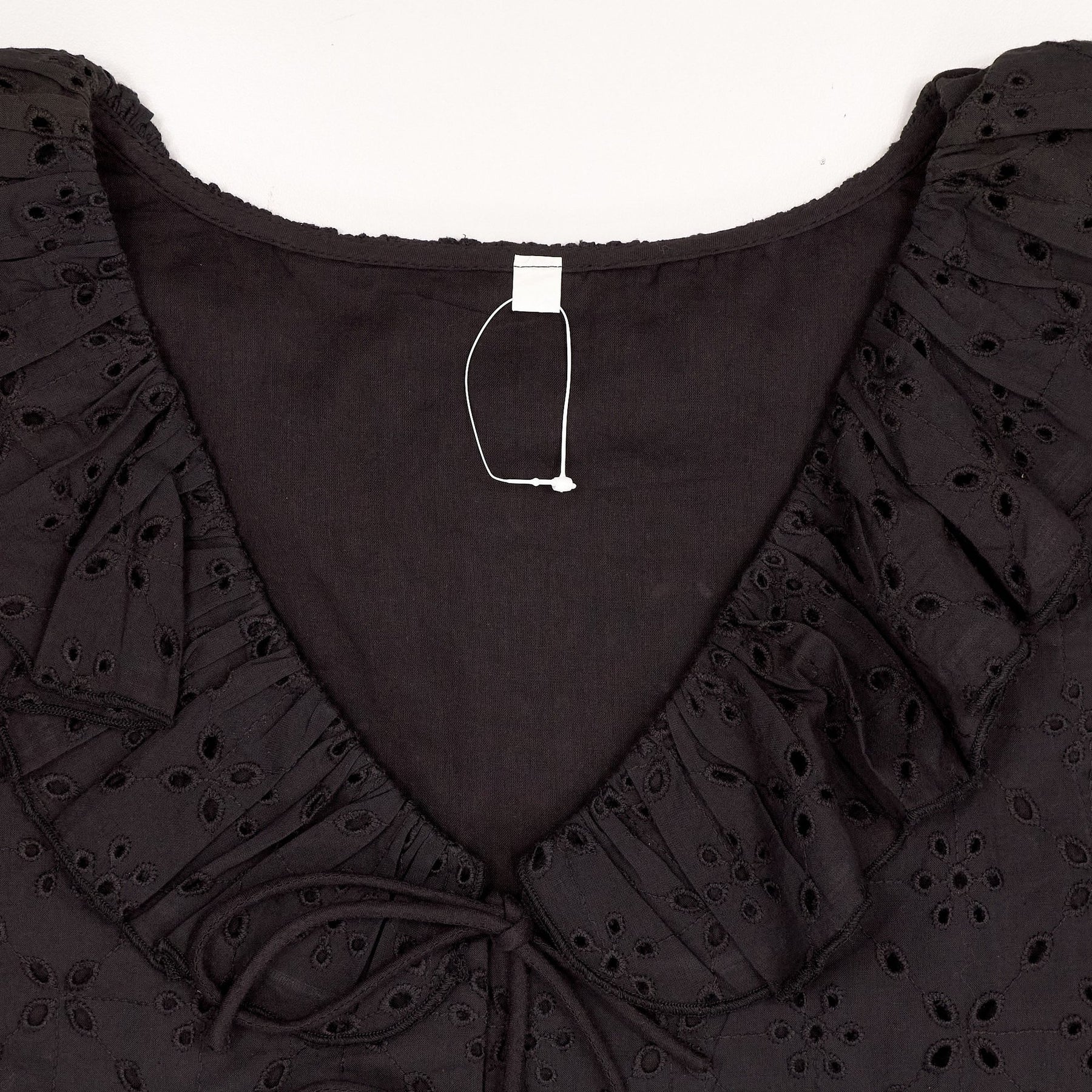 OMNES Black Rachael Cotton Top