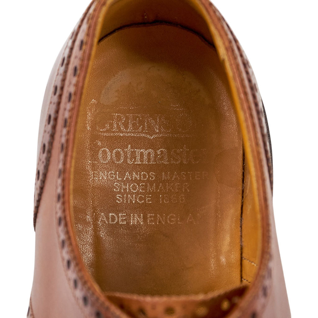 Grenson Brown Leather Brogue Shoes