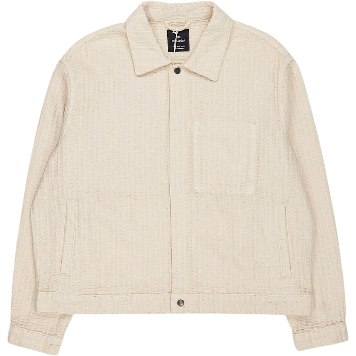 Pull & Bear Cream Cotton Jacket