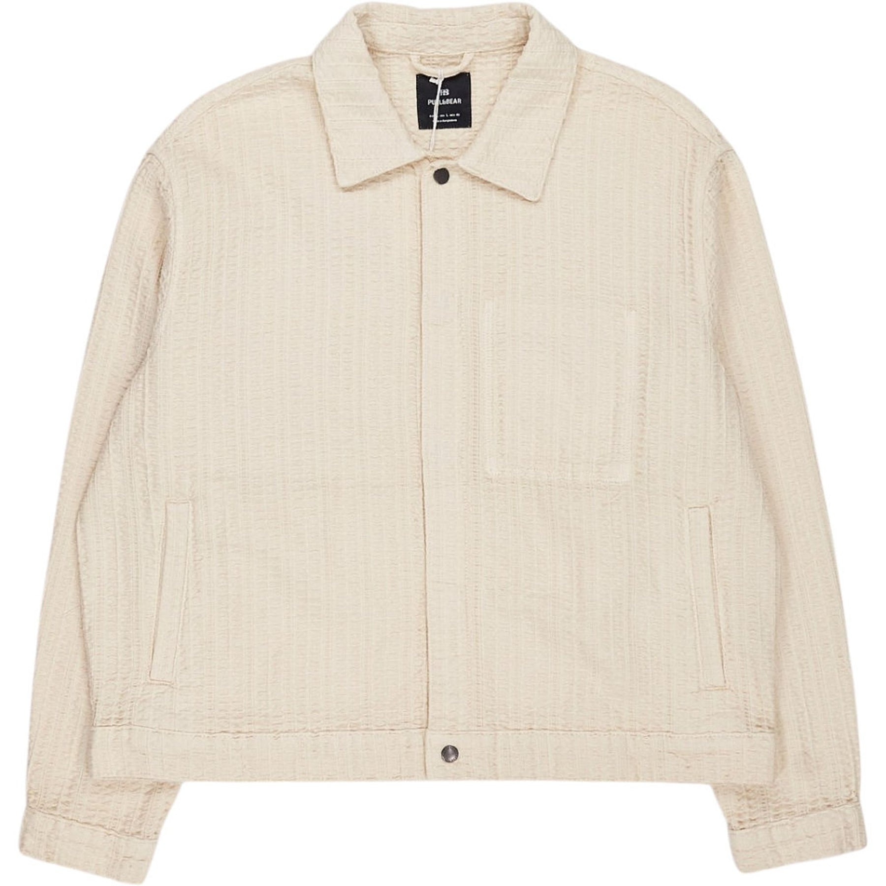 Pull & Bear Cream Cotton Jacket
