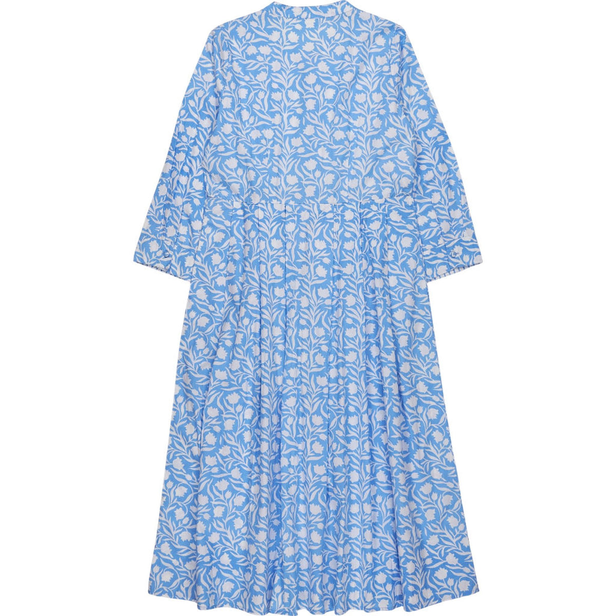 Pink City Prints Blue Floral Midi Dress