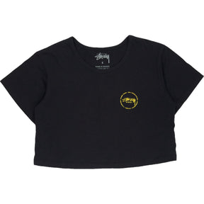 Stussy Black Baby Crop T-Shirt