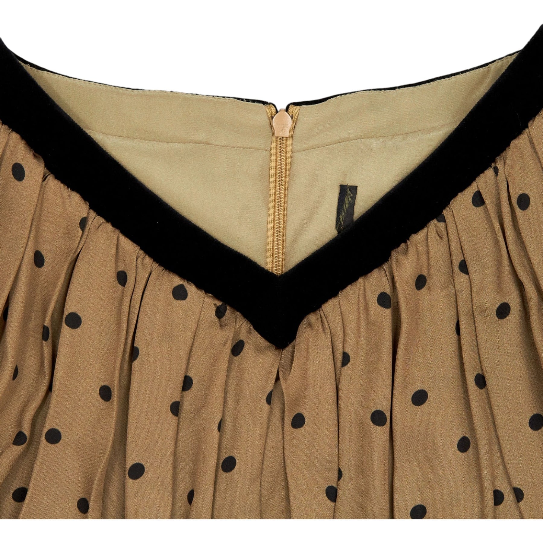 Mother of Pearl Brown Polka Dot Midi Dress