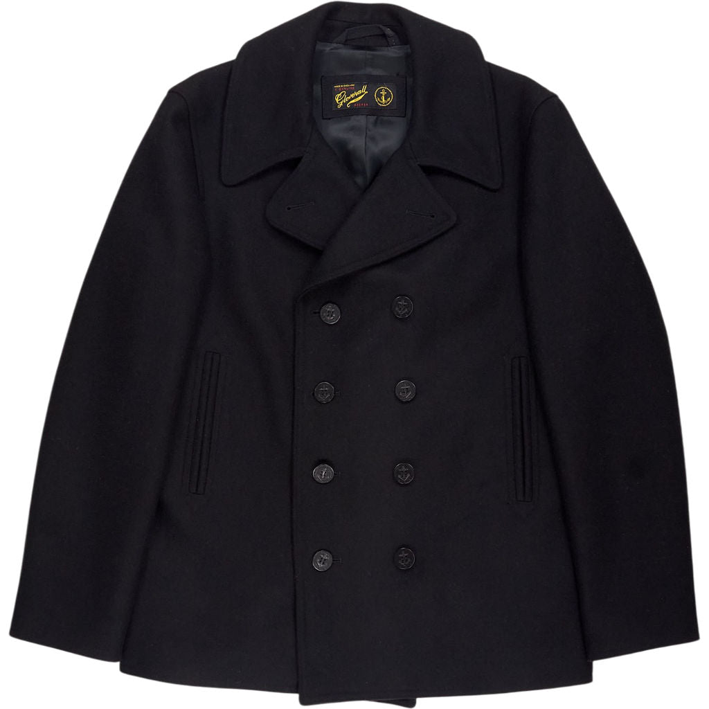 Gloverall Black Reefer Coat