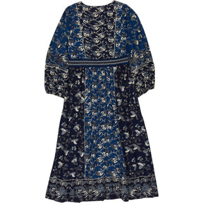 Ulla Johnson Blue Floral Midi Dress