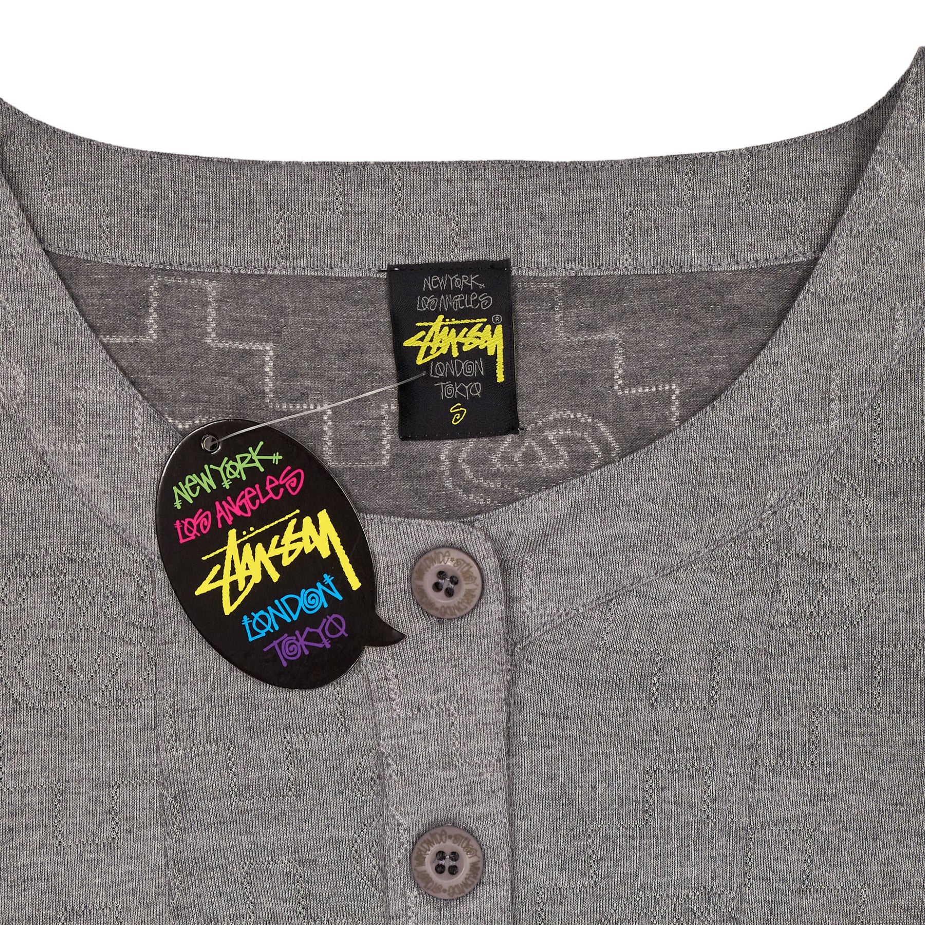 Stussy Grey Cotton Top